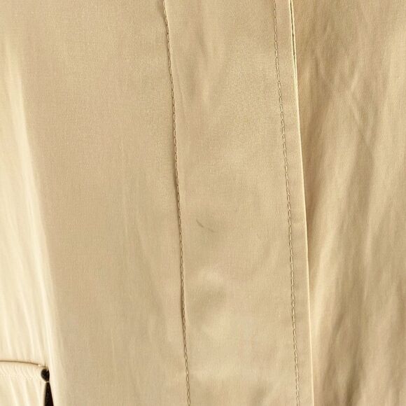 Michael Michael Kors Women’s Tan Full Button Trench Coat Size Large/XL Petite - Picture 7 of 15